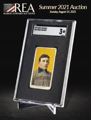 Robert edwards auctions - A current T206 Honus Wagner is up for sale via Robert Edwards Auctions and this example graded SGC 3 is about to launch into its own new price record for the grade. With 18 days left to bid at the time of this publishing, Robert Edwards Auctions has seen 17 bids and the $1 million reserve has now risen to $3,814,780.00. And if you are …